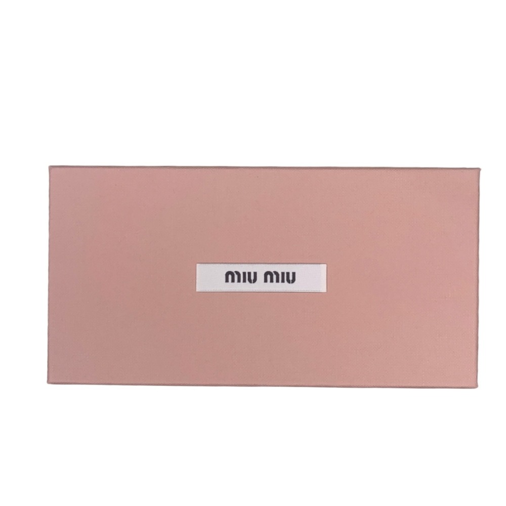 Miu Miu MU 56US Heart Sunglasses Brown Gradient Gold Scalloped Rimless Italy NEW - Picture 9 of 9
